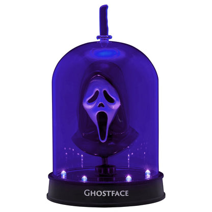 Ghost Face Light-Up Cloche BLACK AND PURPLE