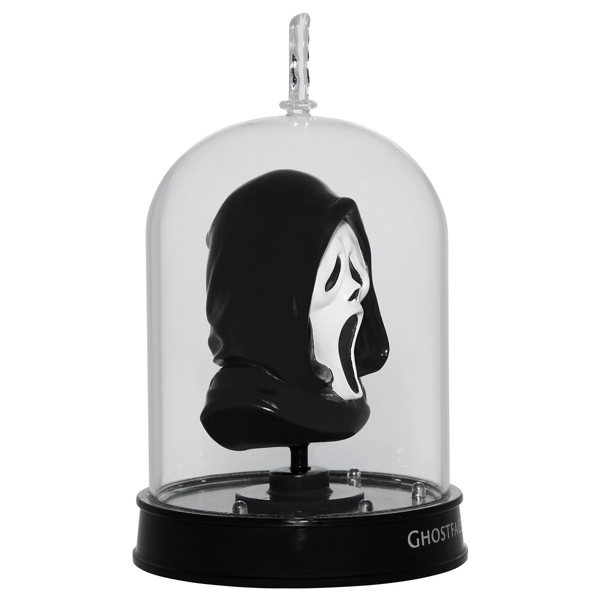 Ghost Face Light-Up Cloche BLACK AND PURPLE