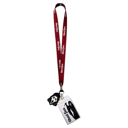 Ghost Face Lanyard BLACK AND RED