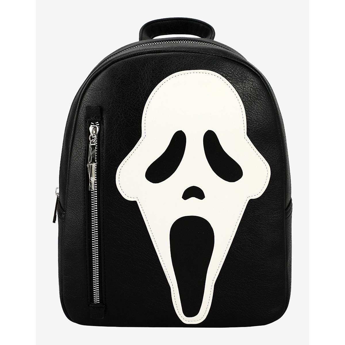 Glow in the Dark Ghost Face Mask Mini Backpack BLACK