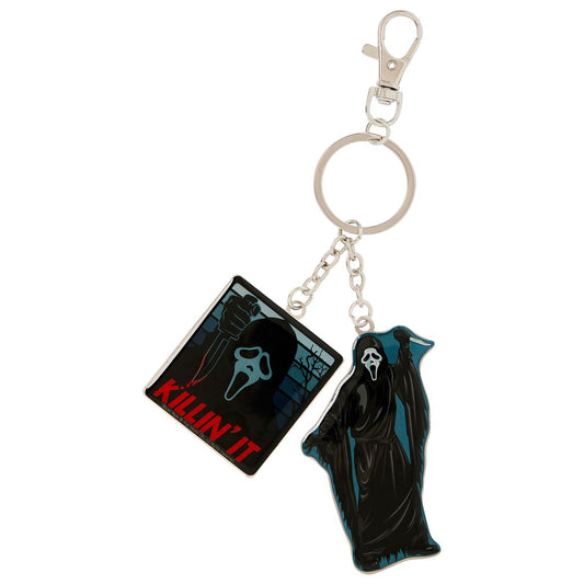 Ghost Face Keychain BLACK AND RED