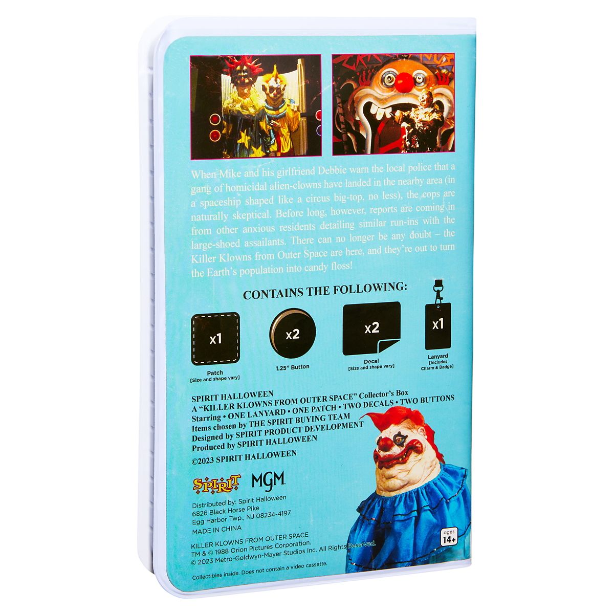 Killer Klowns from Outer Space Video Collector Box MULTI-COLOR