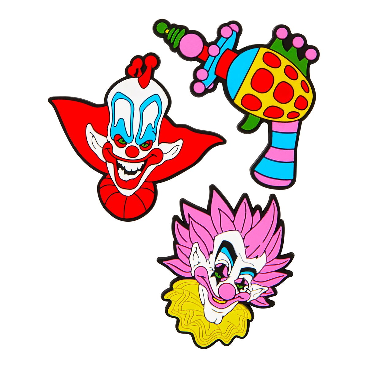 Killer Klowns from Outer Space Magnet Set - 3 Pack MULTI-COLOR