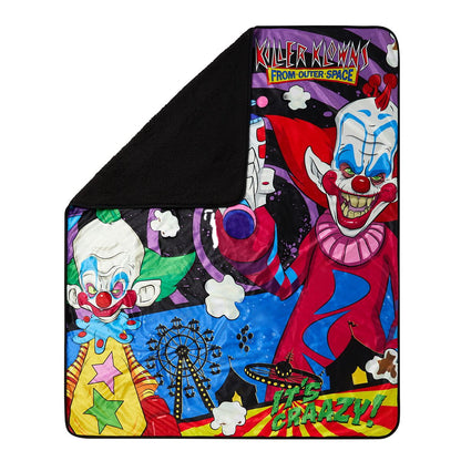 Killer Klowns from Outer Space Sherpa Fleece Blanket MULTI-COLOR