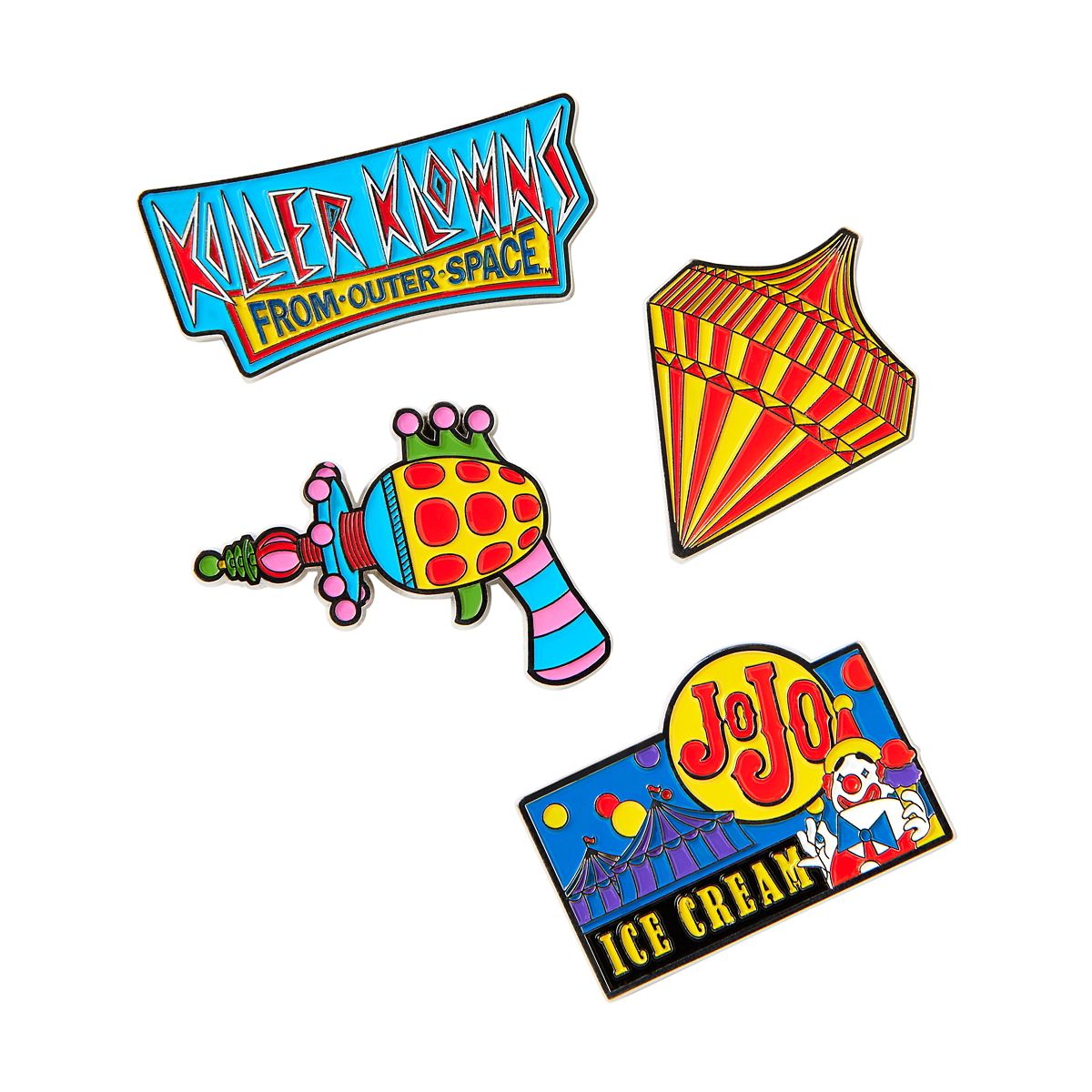 Killer Klowns from Outer Space Pin Set - 4 Pack MULTI-COLOR