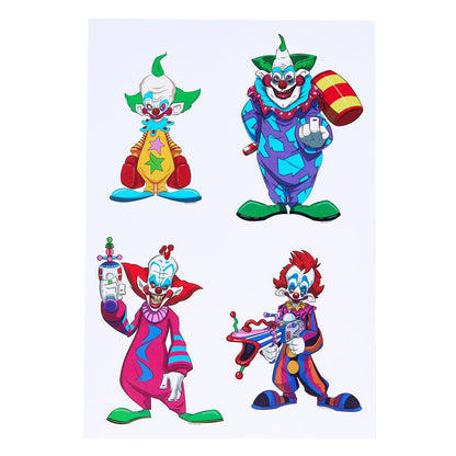 Killer Klowns from Outer Space Decal Set - 4 Pack MULTI-COLOR