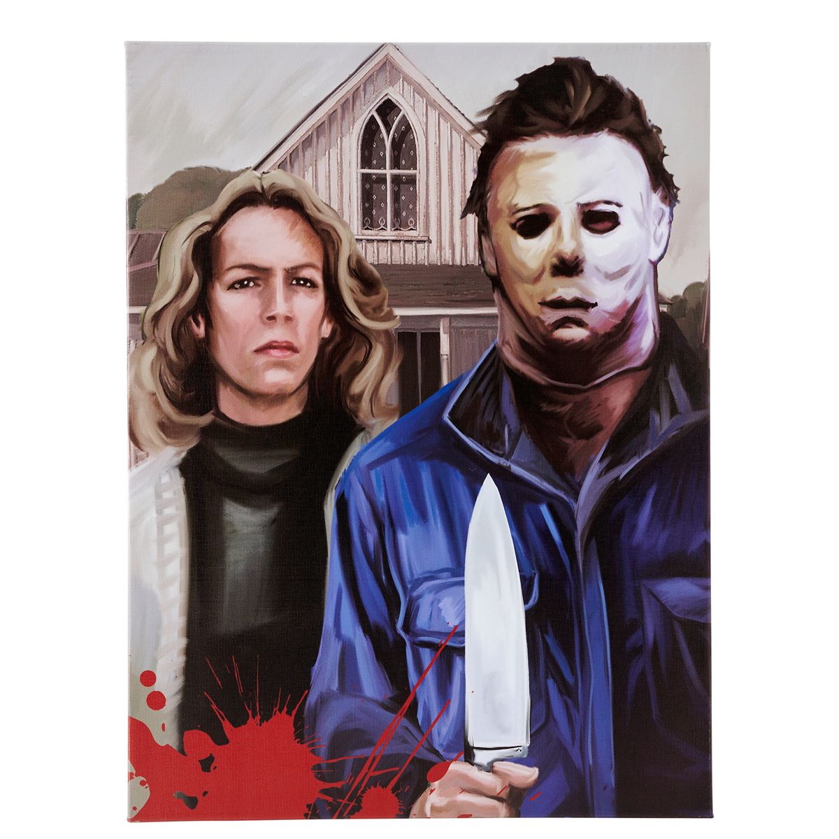 Laurie Strode and Michael Myers Canvas - Halloween MULTI-COLOR