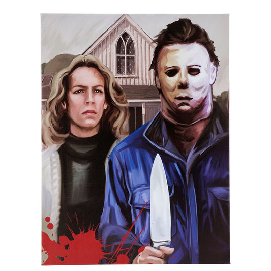 Laurie Strode and Michael Myers Canvas - Halloween MULTI-COLOR