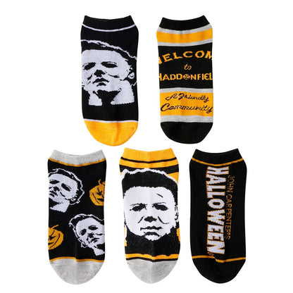 Michael Myers Ankle Socks 5 Pair - Halloween MULTI-COLOR