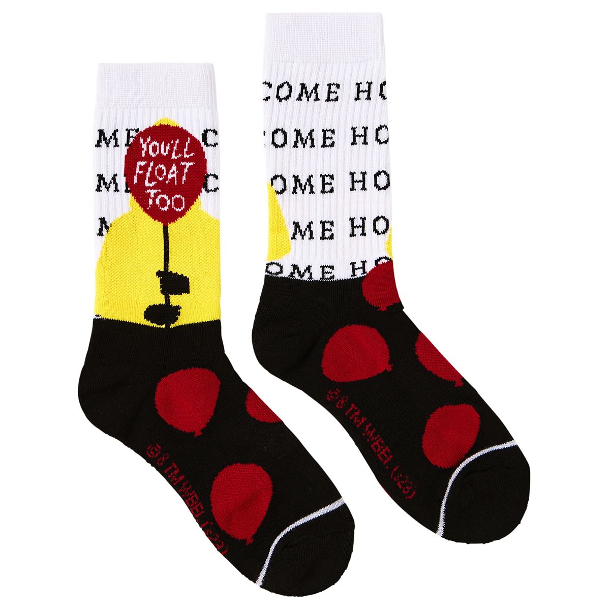 Pennywise You'll Float Too Crew Socks - It MULTI-COLOR