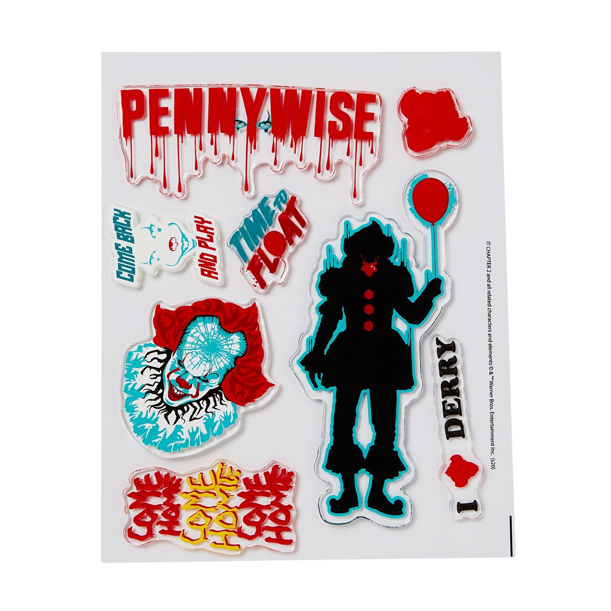 Pennywise Gel Clings - It MULTI-COLOR