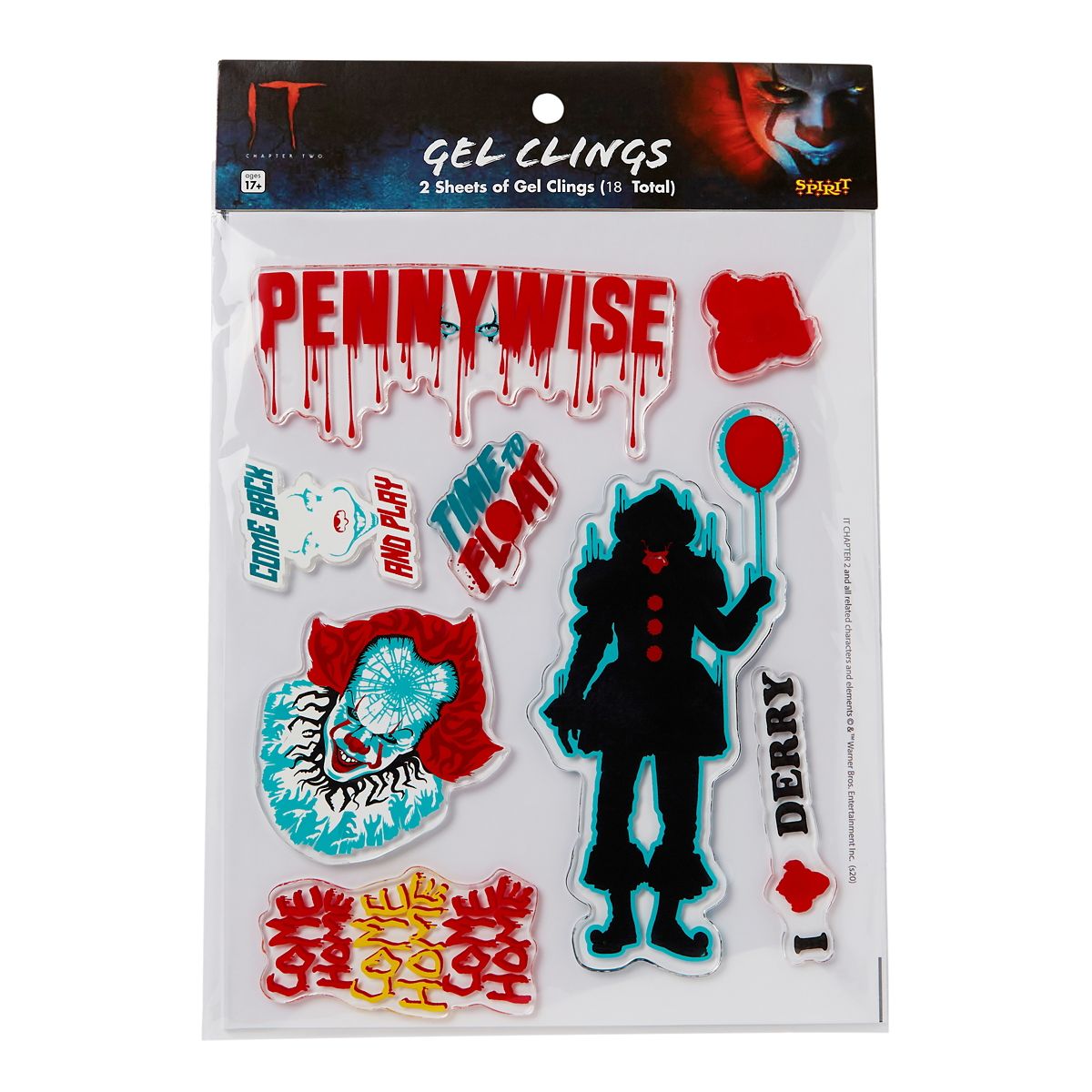 Pennywise Gel Clings - It MULTI-COLOR