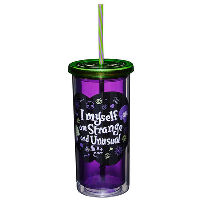 Beetlejuice Strange and Unusual Cup With Lid - 20 oz. MULTI-COLOR