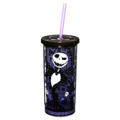 Jack Skellington Cup with Straw 20 oz. - The Nightmare Before Christmas MULTI-COLOR