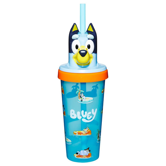Bluey Molded Cup with Straw MULTI-COLOR