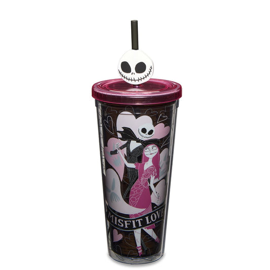 Misfit Love Cup with Straw 24 oz. - The Nightmare Before Christmas BLACK