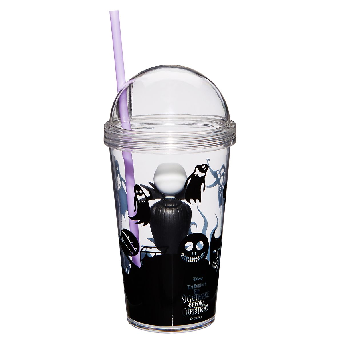 Jack Skellington Cup with Straw - Nightmare Before Christmas BLACK