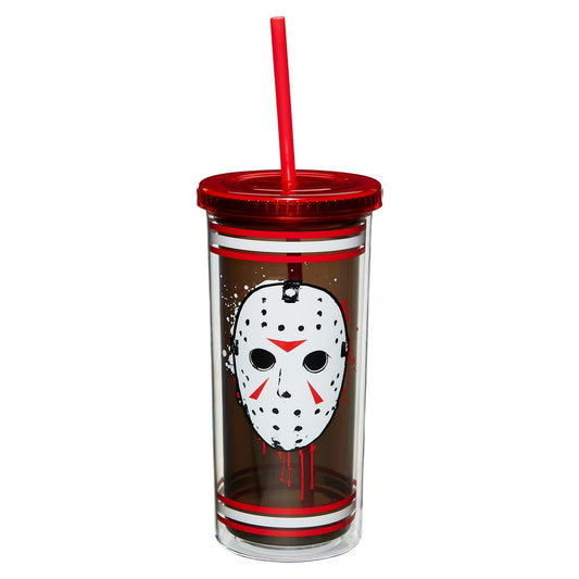 Jason Voorhees Jersey Cup with Straw 20 oz. - Friday the 13th MULTI-COLOR