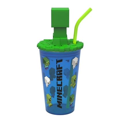 Minecraft Cup with Straw - 15 oz. MULTI-COLOR