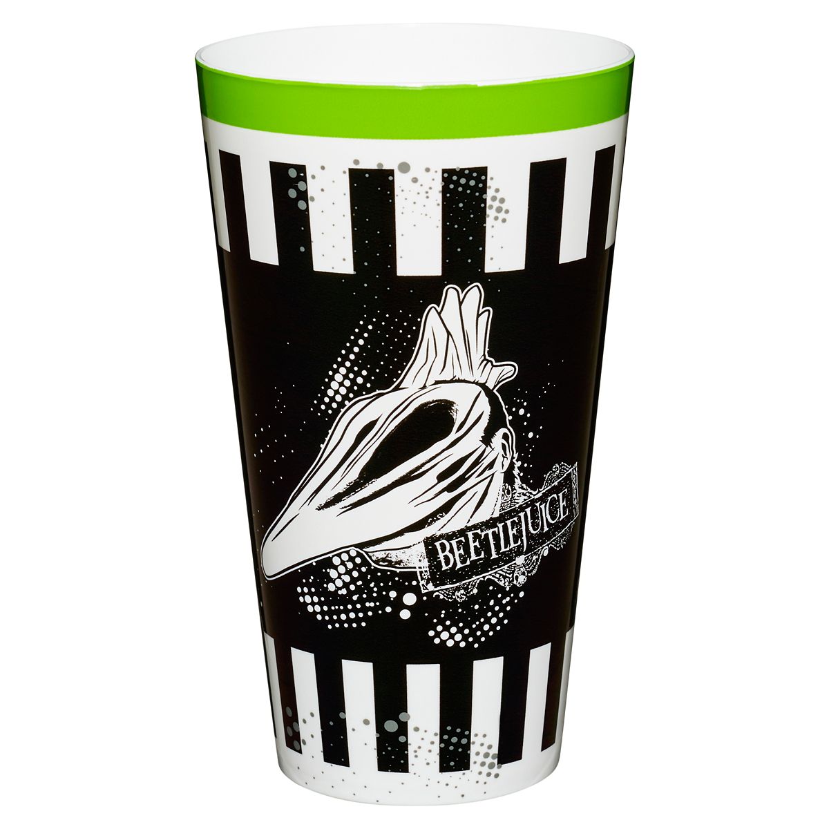 Beetlejuice Plastic Cup Set - 4 Pack BLACK AND WHITE