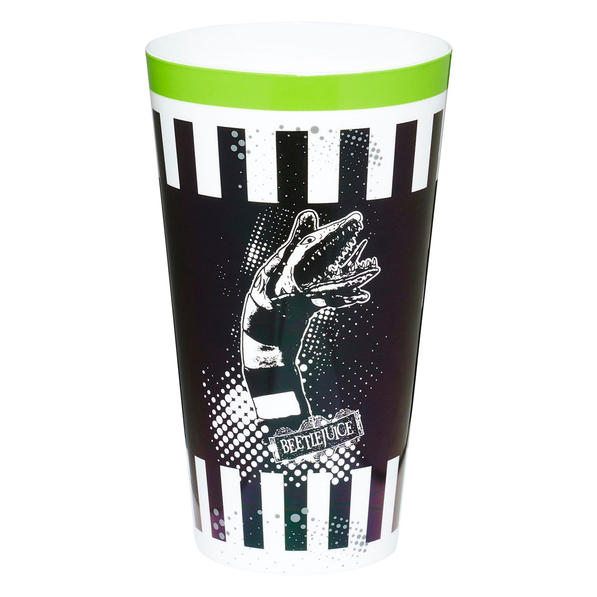 Beetlejuice Plastic Cup Set - 4 Pack BLACK AND WHITE