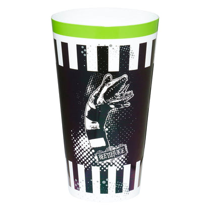 Beetlejuice Plastic Cup Set - 4 Pack BLACK AND WHITE