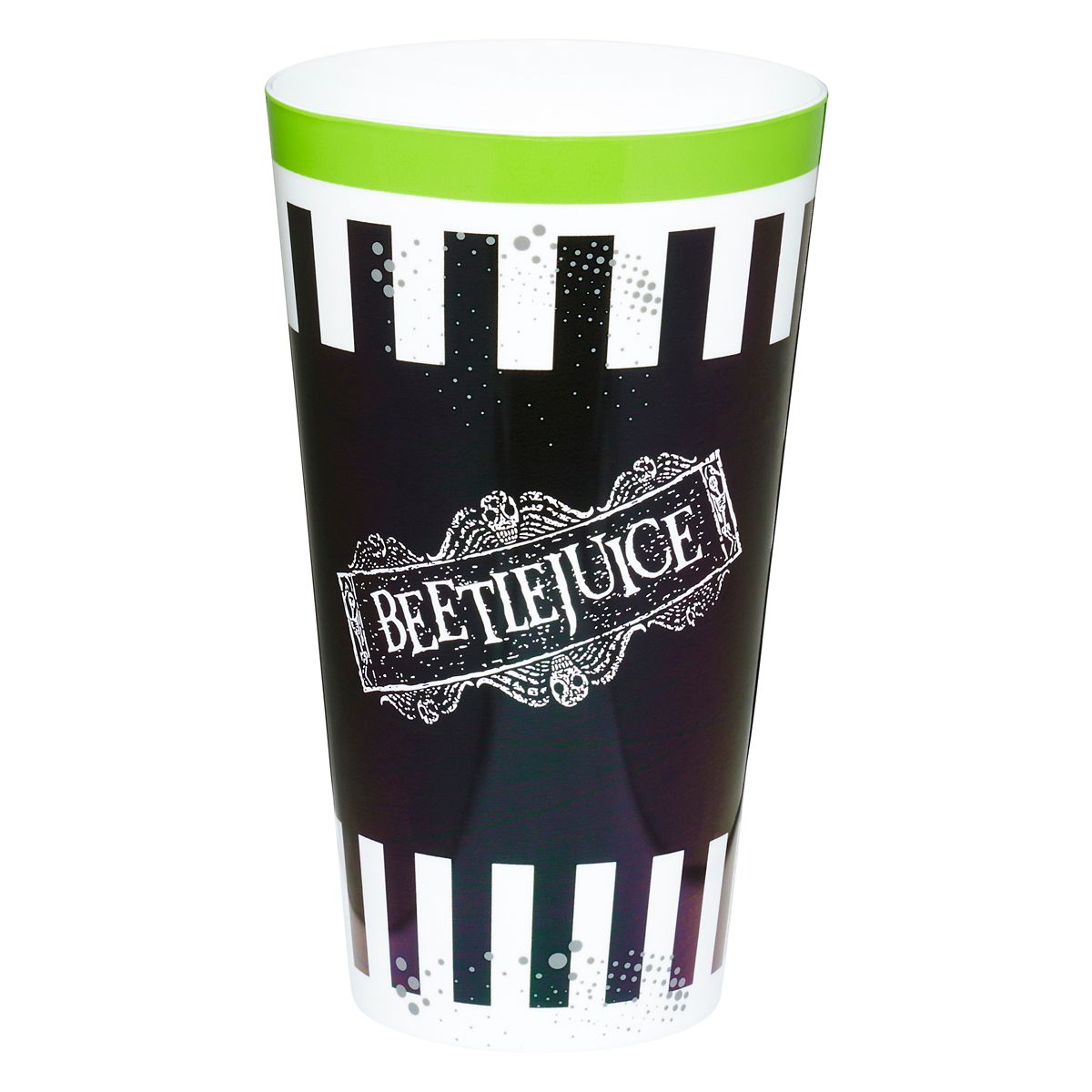 Beetlejuice Plastic Cup Set - 4 Pack BLACK AND WHITE