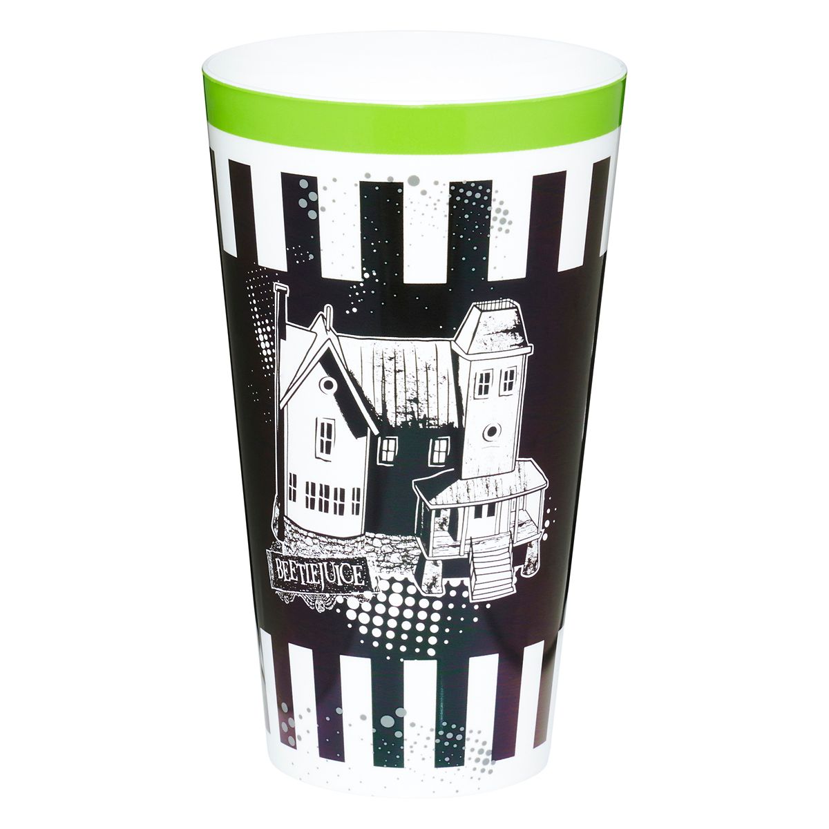 Beetlejuice Plastic Cup Set - 4 Pack BLACK AND WHITE