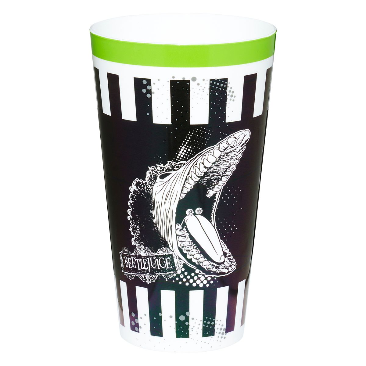Beetlejuice Plastic Cup Set - 4 Pack BLACK AND WHITE