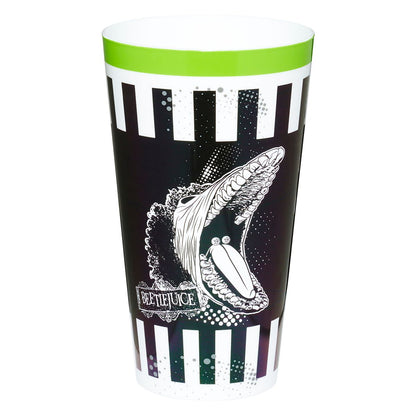 Beetlejuice Plastic Cup Set - 4 Pack BLACK AND WHITE