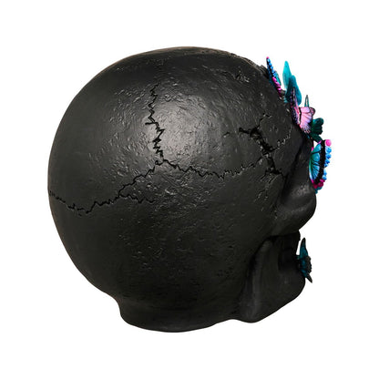 Mystical Arts Black Butterfly Skull MULTI-COLOR