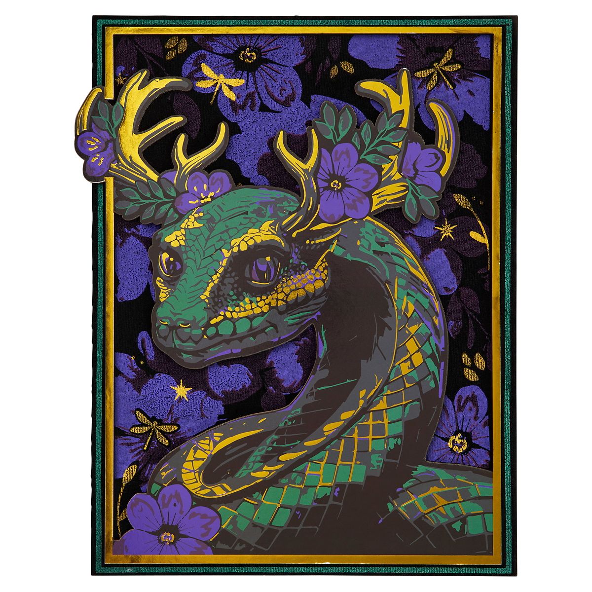 Medusa Mythical Snake Sign GREEN - MULTI