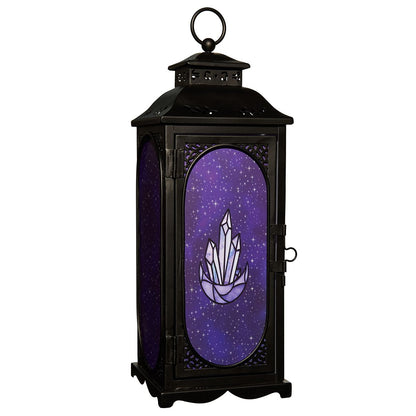 Mystical Arts Purple Crystal Lantern BLACK AND PURPLE