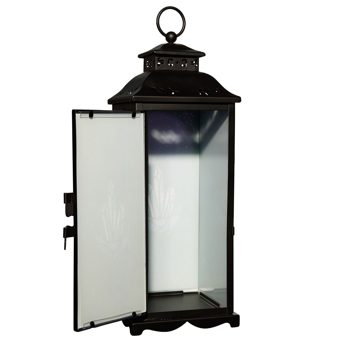 Mystical Arts Purple Crystal Lantern BLACK AND PURPLE
