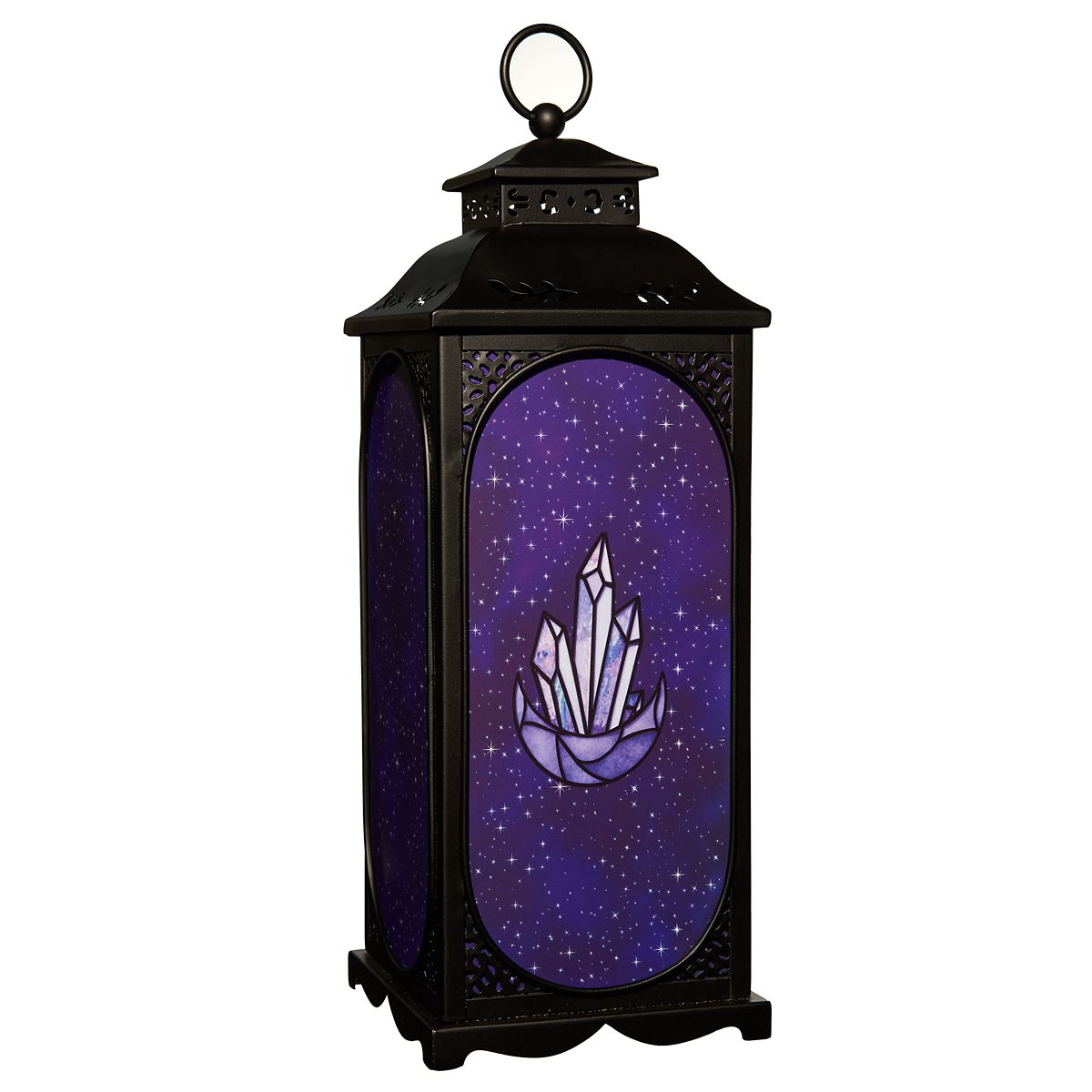 Mystical Arts Purple Crystal Lantern BLACK AND PURPLE