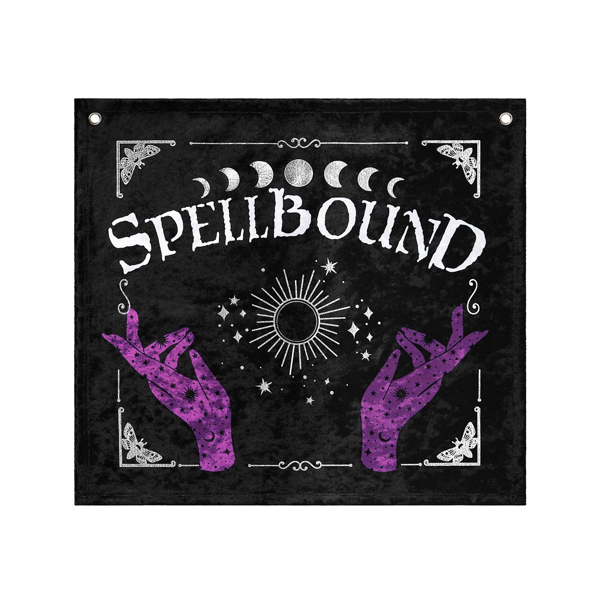 Mystical Arts Spellbound Tapestry BLACK AND PURPLE
