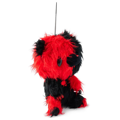 Gloomy Bear Black and Red Long Fur Plush BLACK AND RED