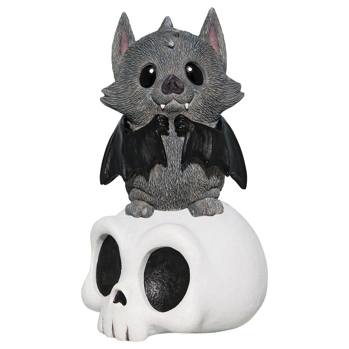 Bat Skull Statue BLACK