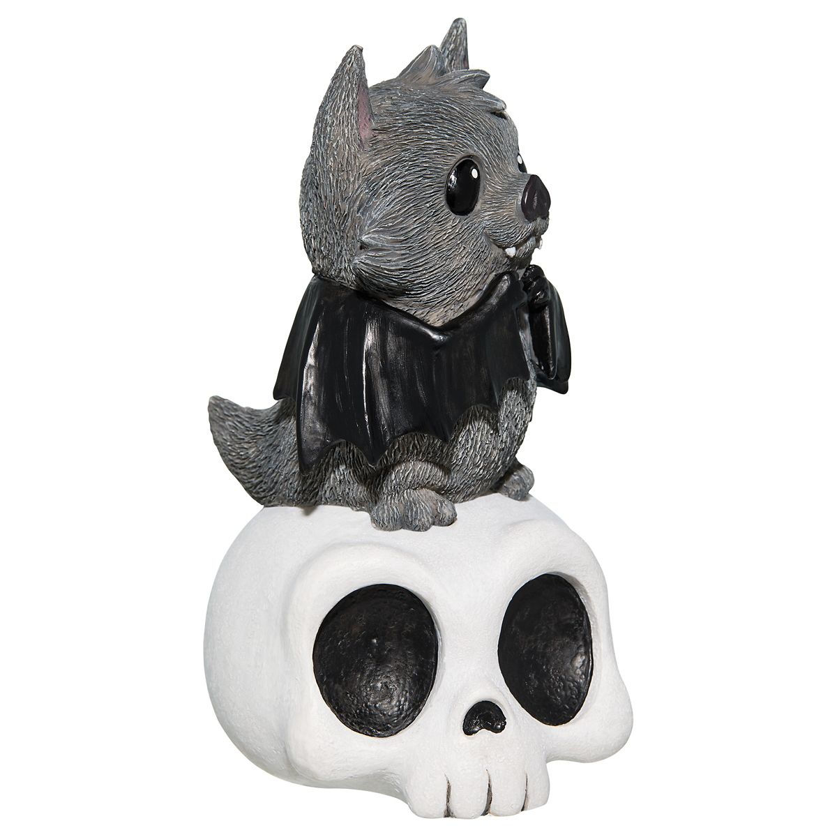 Bat Skull Statue BLACK