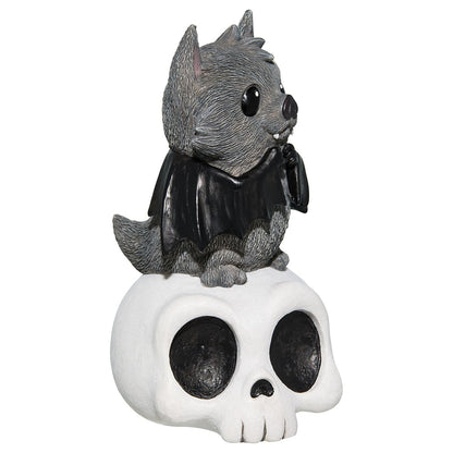 Bat Skull Statue BLACK