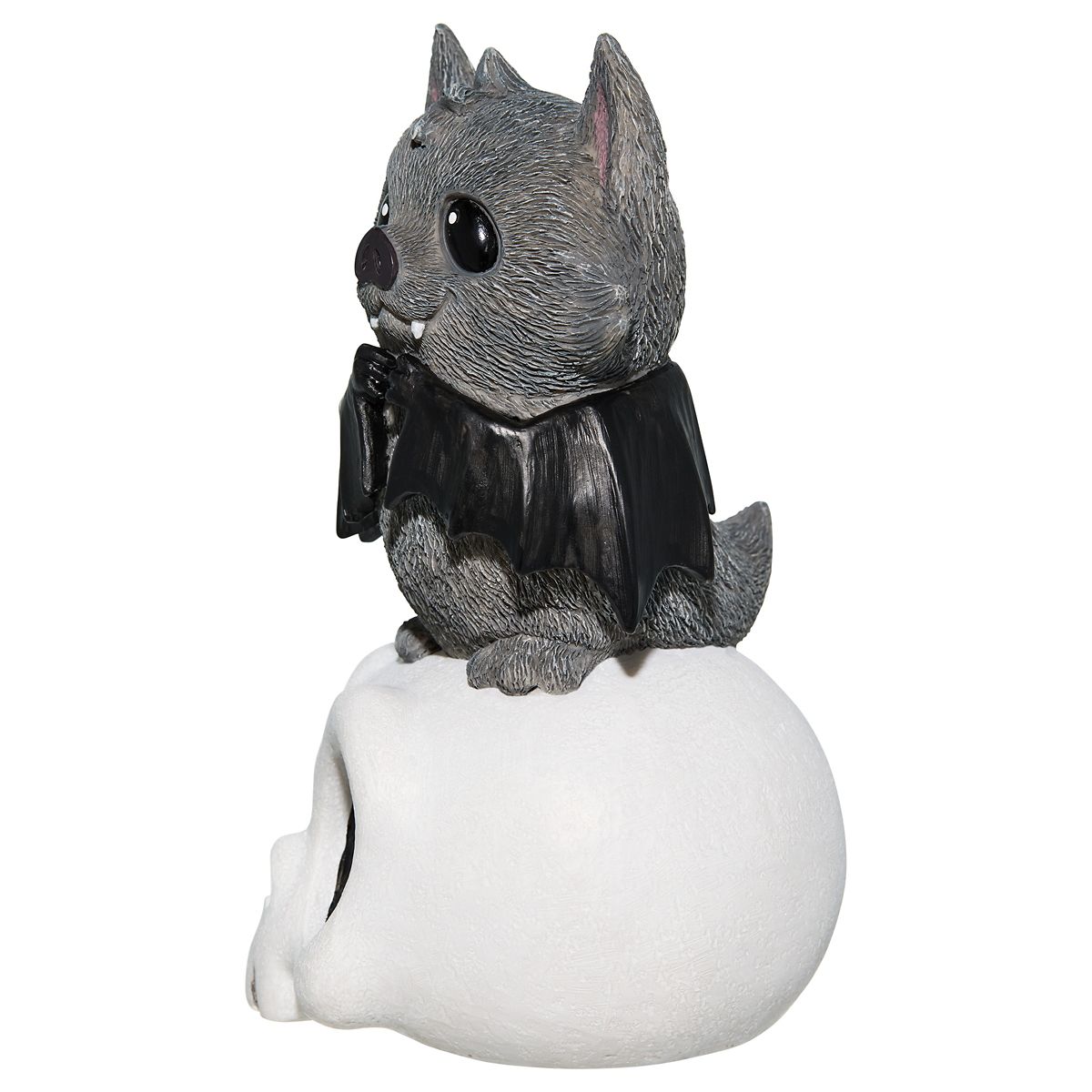 Bat Skull Statue BLACK