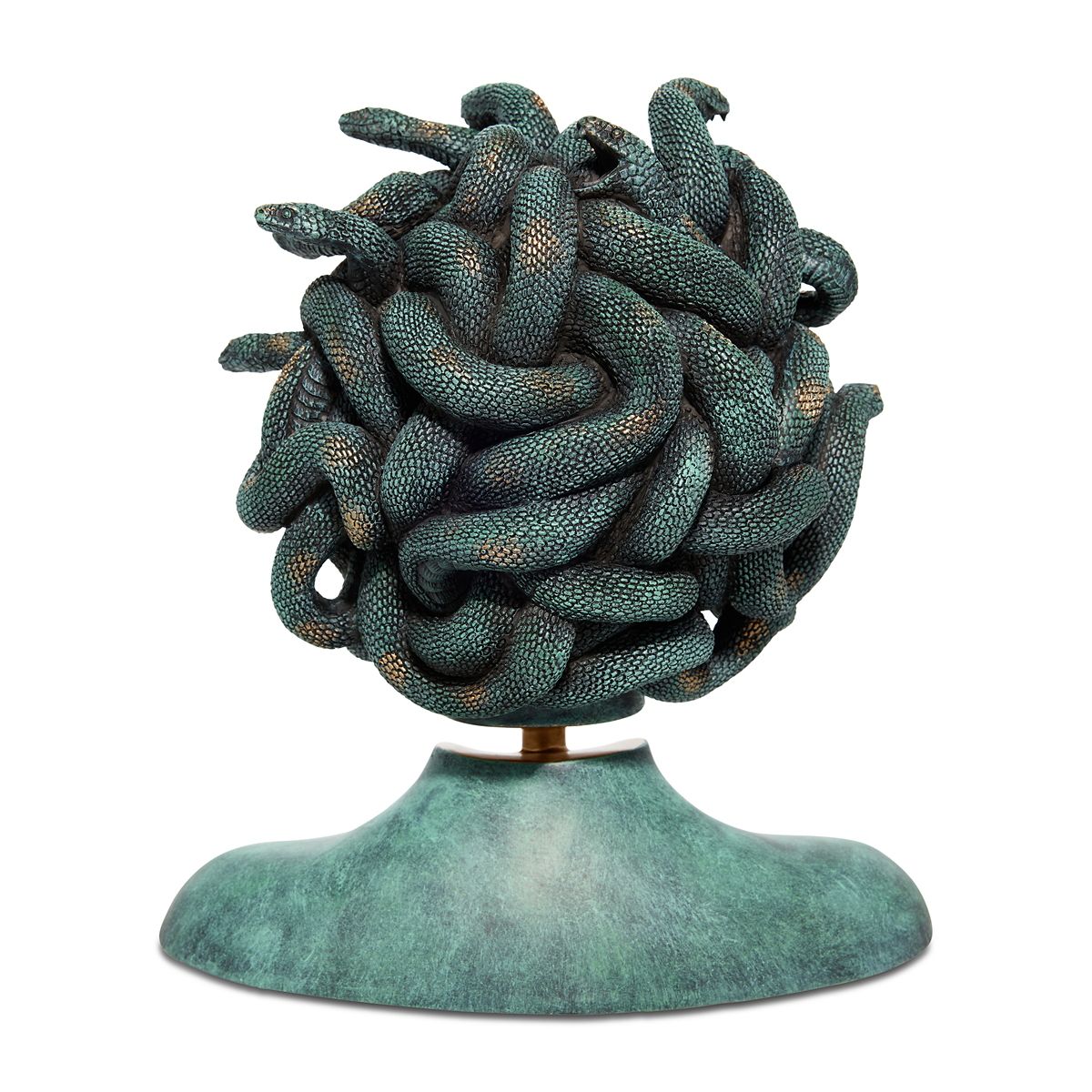 Medusa Bust Statue GREEN - MULTI