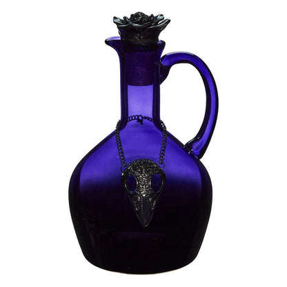 Purple Gothic Glass Rose Decanter PURPLE