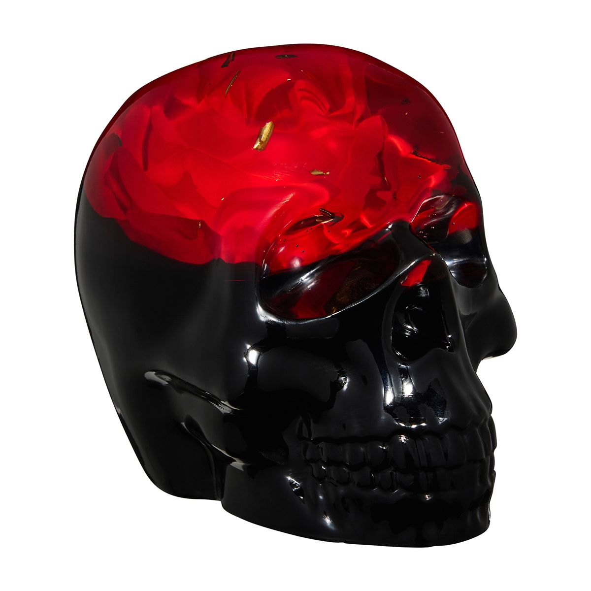 Enchanted Rose Skull BLACK AND RED