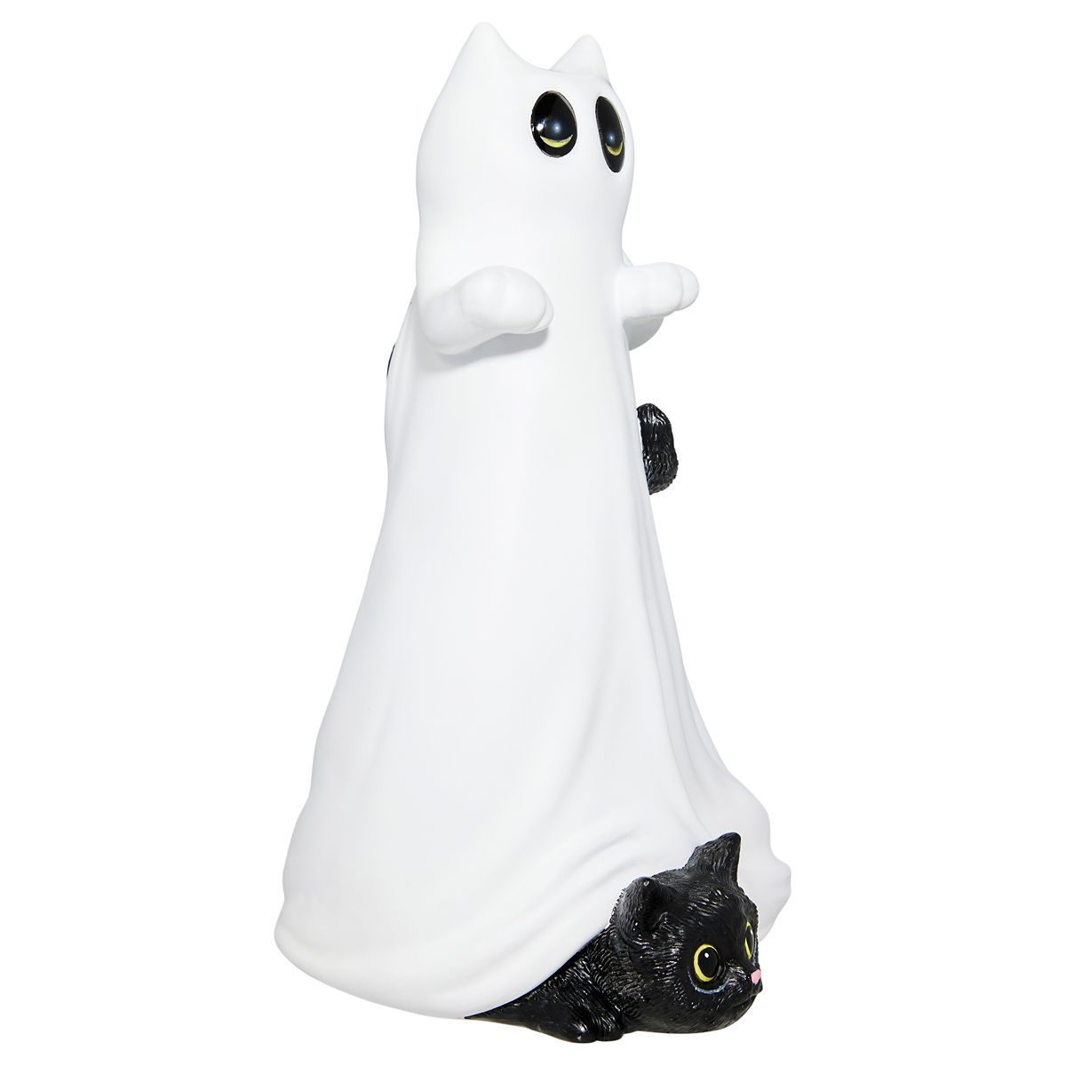 Ghost Kitty Statue BLACK AND WHITE