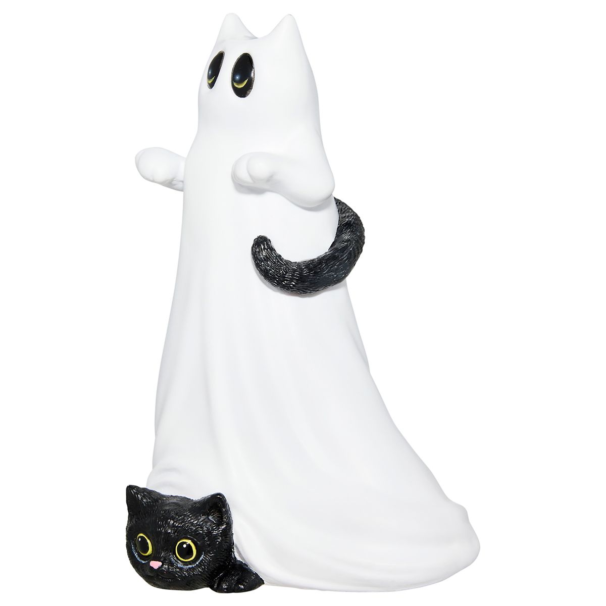 Ghost Kitty Statue BLACK AND WHITE