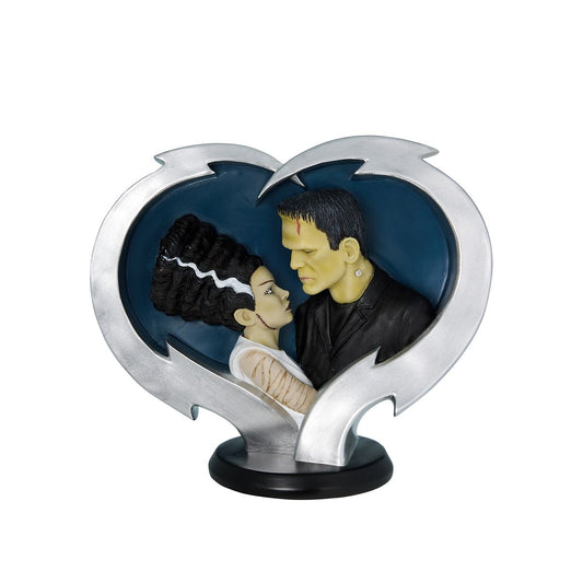 Bride and Frankenstein Electric Love Statue - Universal Monsters MULTI-COLOR