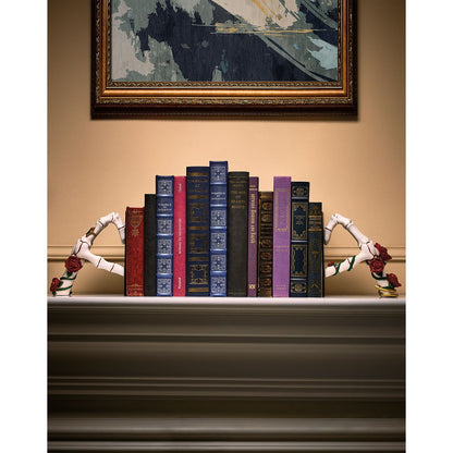 Enchanted Skeleton Heart Bookends MULTI-COLOR