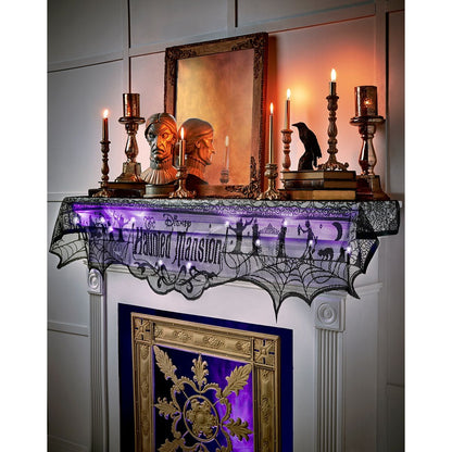 LED The Haunted Mansion Light-Up Mantel Scarf - Disney BLACK