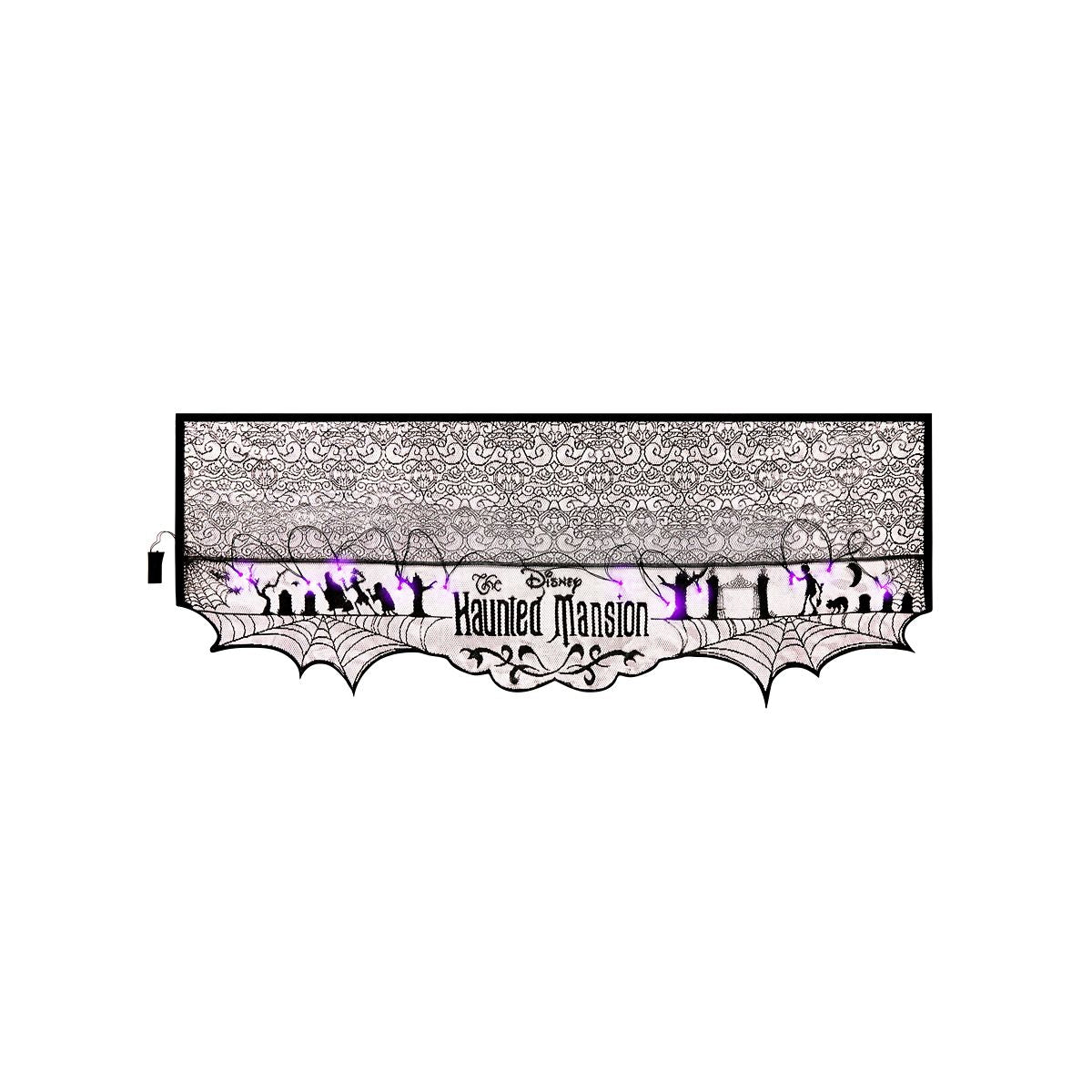 LED The Haunted Mansion Light-Up Mantel Scarf - Disney BLACK